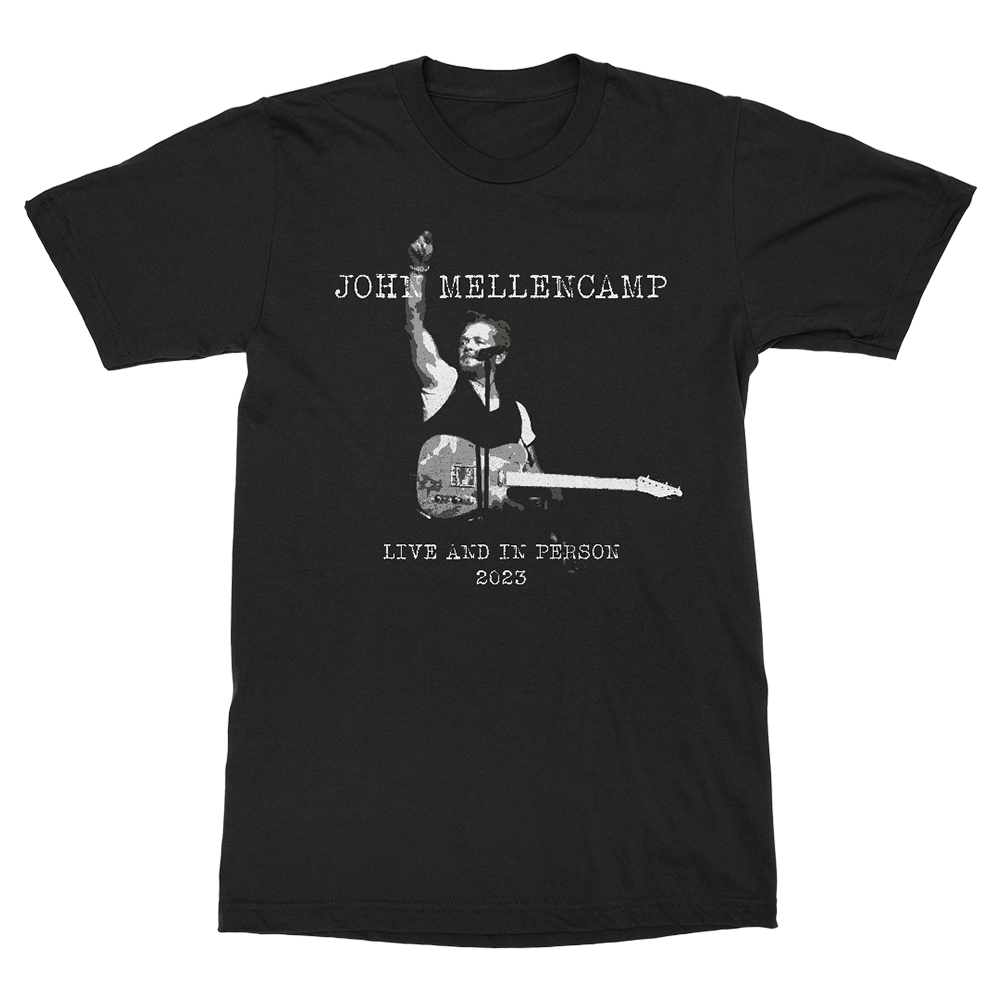 Live And In Person T-Shirt - John Mellencamp Official Store